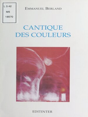 cover image of Cantiques des couleurs